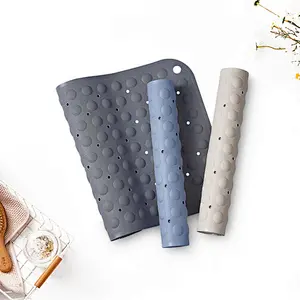 Hotel custom bathroom products with massage function non-slip bathtub bath mat with suction cup rubber bath mat