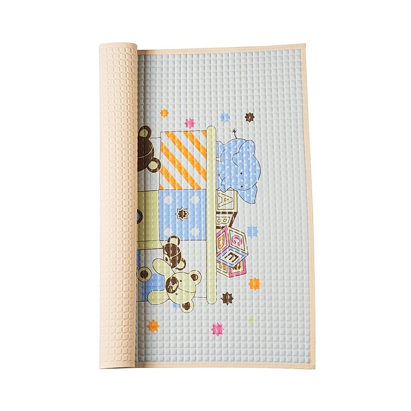 Easy clean cartoon waterproof breathable air filled rubber cot sheet