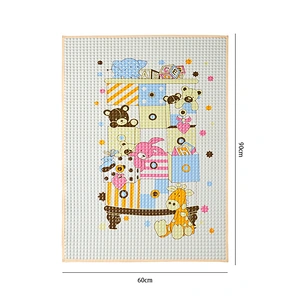Easy clean cartoon waterproof breathable air filled rubber cot sheet