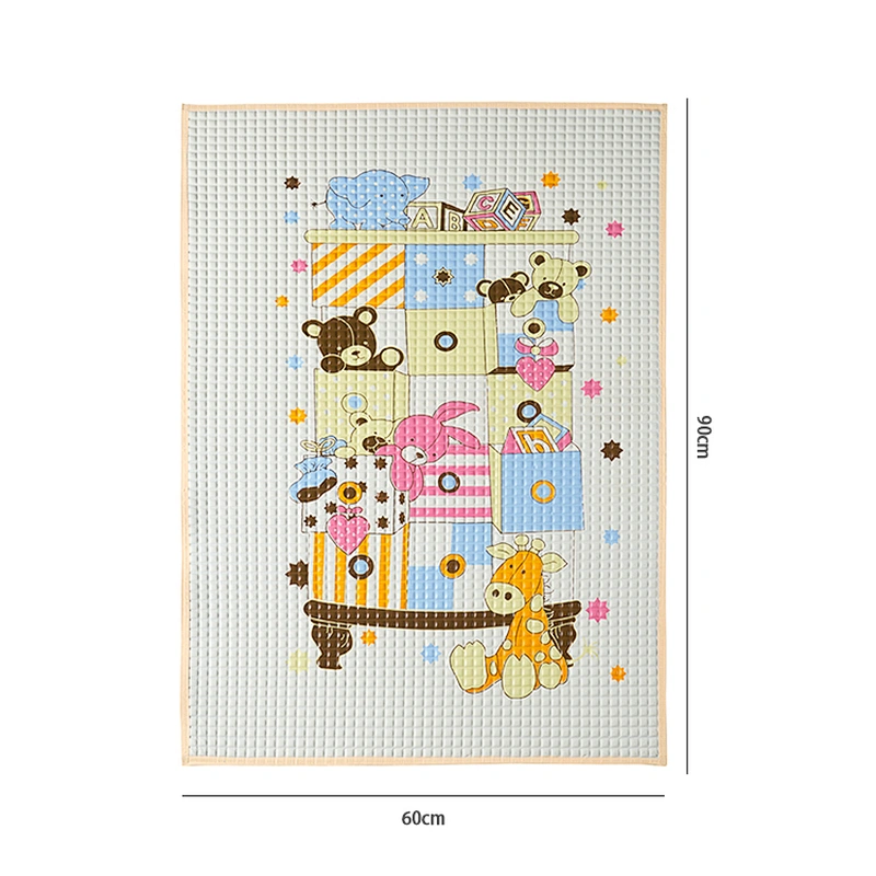 Easy clean cartoon waterproof breathable air filled rubber cot sheet