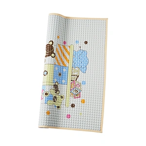 Easy clean cartoon waterproof breathable air filled rubber cot sheet