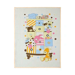 Easy clean cartoon waterproof breathable air filled rubber cot sheet