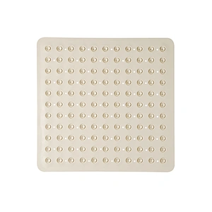 Natural rubber bathroom rubber mat for bathtub floor anti slip bath mat with suction cups