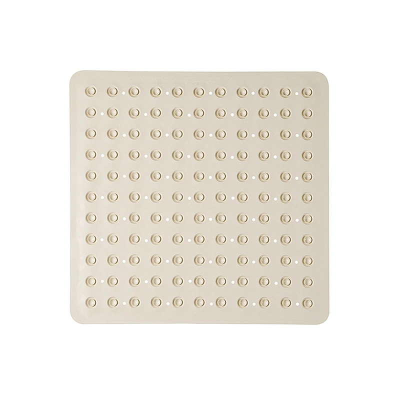 Natural rubber bathroom rubber mat for bathtub floor anti slip bath mat with suction cups