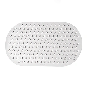 Machine washable non slip bathtub mat soft rubber bathroom bath shower tub mat