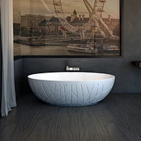Bowl Collection Solid Surface Freestanding Bathtub from China