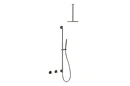 Concealed shower set with sliding bar
