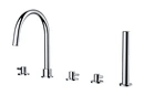 Separated bathtub mixer