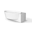 Solid surface freestanding bathtub
