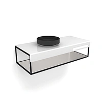Wall-hung Round Basin with cabinet