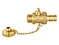 Drain ball valve，on/off operated by cap-key