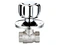 Build-in ball valve，full flow ,female/female