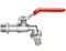 Ball bibcock,with connection,flat lever handle