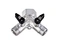 "Y"double ball valve,twin bodied,chrome plated