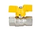 Ball valve for gas, female/female long threads,T handle