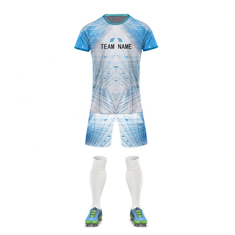 Custom Sublimation Soccer Uniform Men Training Suit Football Set Sports Soccer Jersey