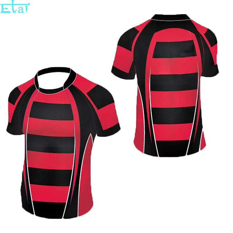 Heavy strong sublimation rugby jersey fabric brazil rugby jersey