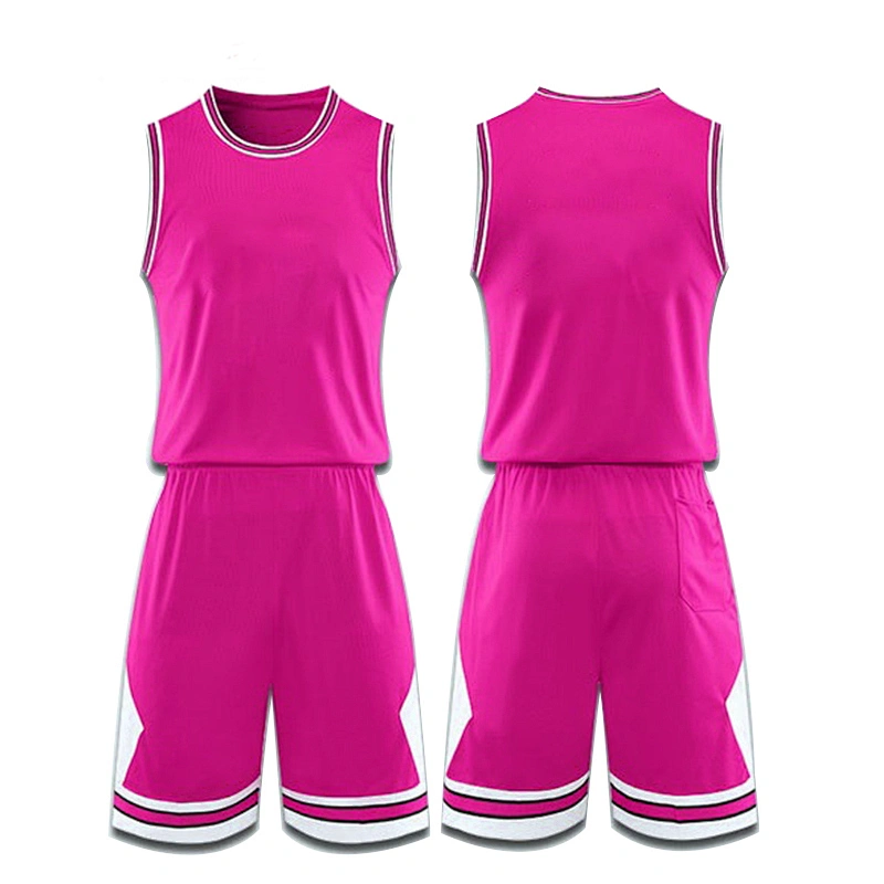 New Design Soft Breathable Quick Dry Red Mens Basketball Uniforms