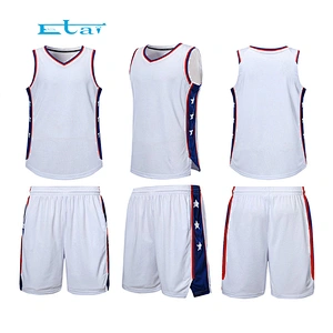 100% Polyester Wholesale Cheap Basketball Uniforms Basketball Uniforms Reversible Sets