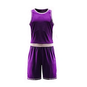 OEM Service Full Youth Basketball Uniforms Reversible Basketball Jersey Set