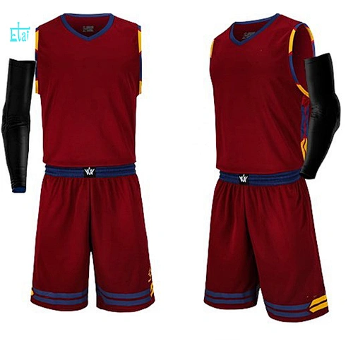 Design your own reversible mesh men basketball jerseys