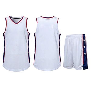 100% Polyester Wholesale Cheap Basketball Uniforms Basketball Uniforms Reversible Sets