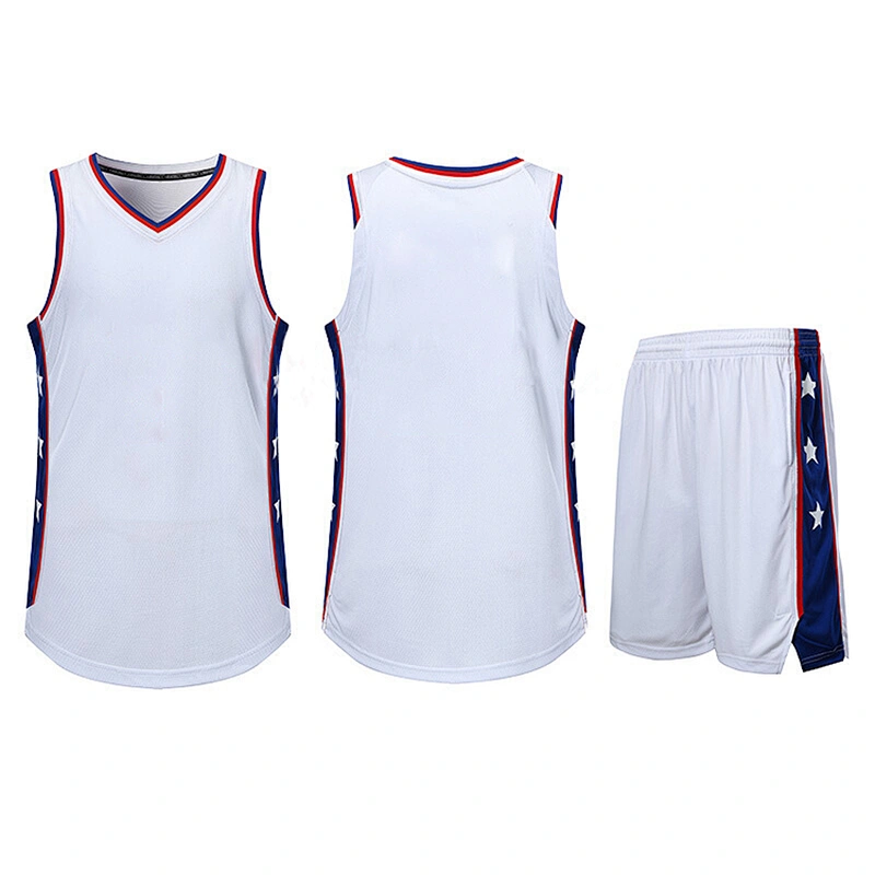 100% Polyester Wholesale Cheap Basketball Uniforms Basketball Uniforms Reversible Sets