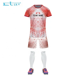 Custom Sublimation Soccer Uniform Men Training Suit Football Set Sports Soccer Jersey