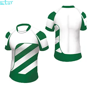 Heavy strong sublimation rugby jersey fabric brazil rugby jersey