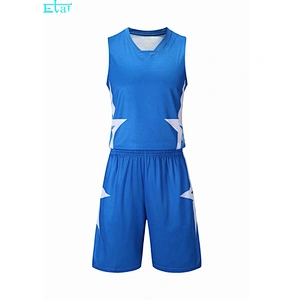 Breathable uniform sublimated reversible basketball jerseys