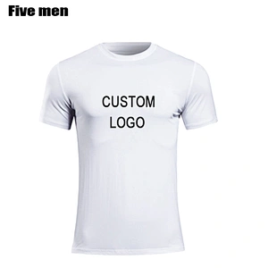 Five men 2020 clothing manufacturers overseas custom printing silver ion white tshirt
