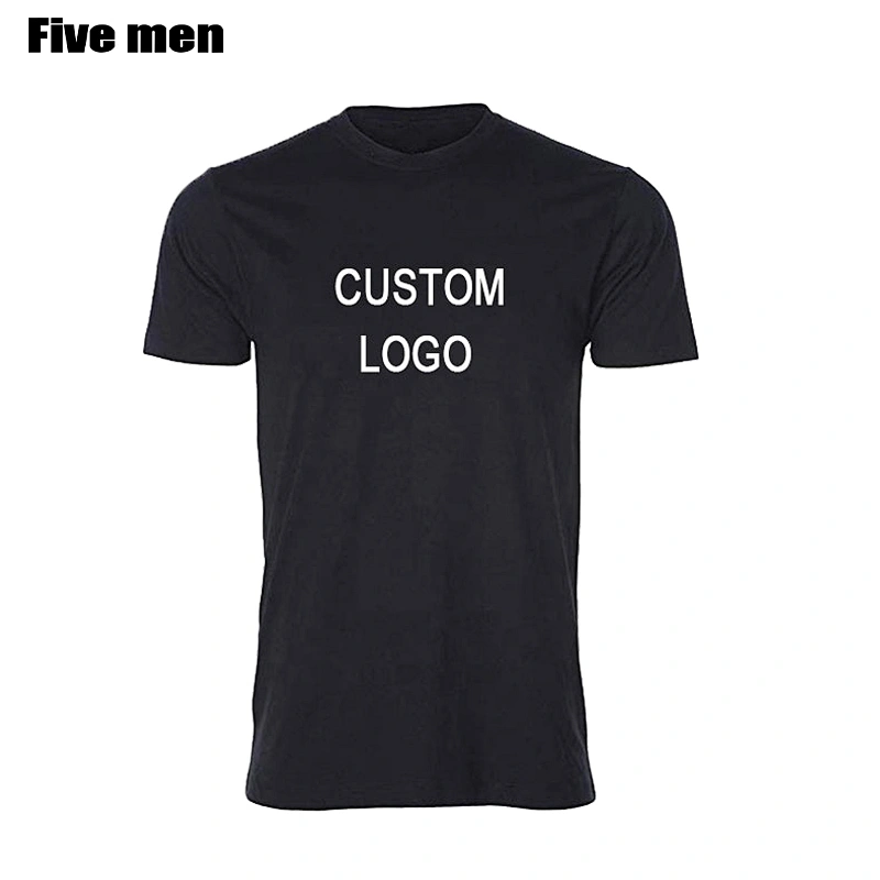 Five men 2020 clothing manufacturers overseas custom printing silver ion white tshirt