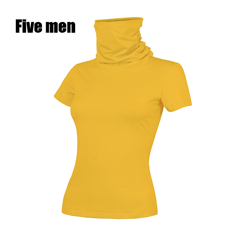 Five men custom cycling face protection cover short sleeve silver ion fabric womens shirts