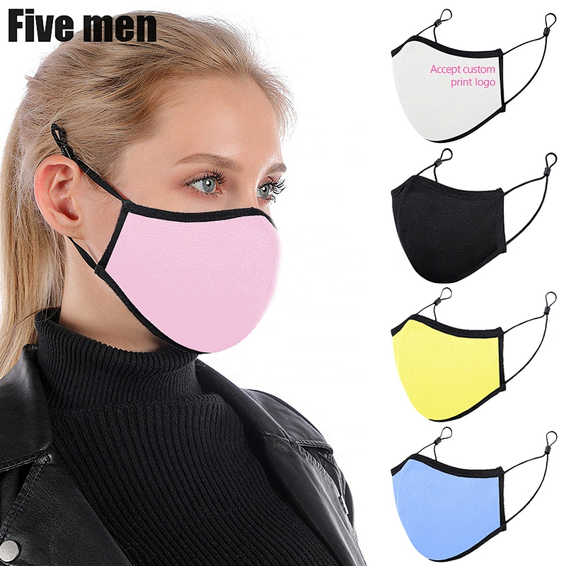 Five men factory price supply washable reusable colorable face cover for party