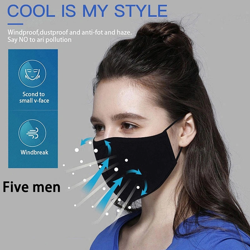 Five men custom print party logo washable reusable cloth sublimation face cover