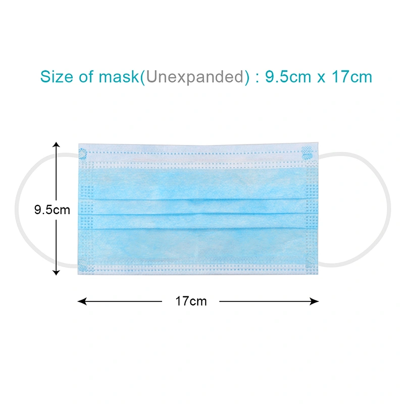 Antivirus Dust face mask 3 Ply Non-woven Disposable Earloop Face Mask Supplier
