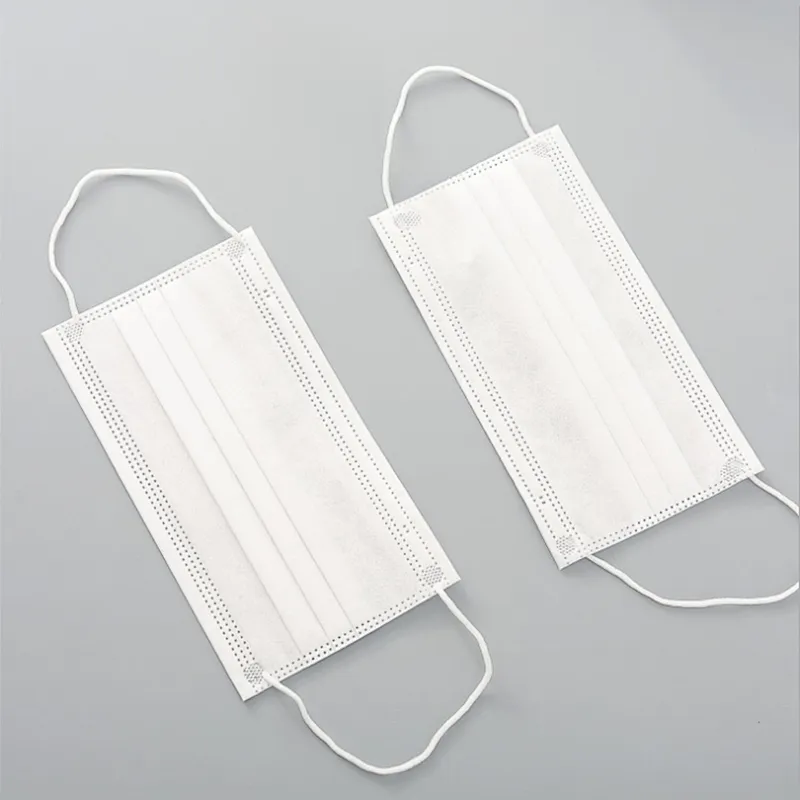 White Blue Outdoor Procedure 3 ply Earloop Disposable Face Mask
