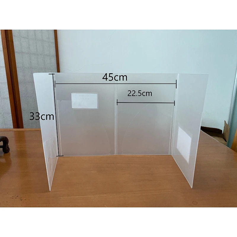 PP student shield folding student desk shield portable student desk shield clear