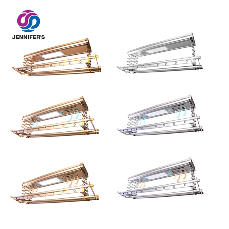 Air Drying And Sterilizing Automatic Lifing Ceiling Mounted Electric Wall Clothes Hanger