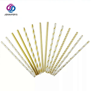 Custom Logo  food grade paper straw disposable biodegradable paper straw