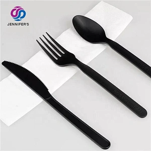 Eco friendly Disposable products Utensils Wholesale degradable paper fruit Knife Fork and Spoon