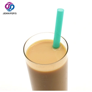 100% Compostable PLA degradable straw customized diameter straw straight or bent  straw BPA Free