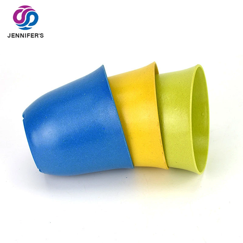 OEM Eco-friendly Biodegradable recycled bamboo fiber flower pots and colorful indoor planter pot