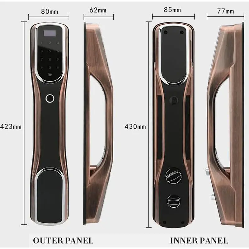 guud quality IC card door lever lock aluminum security door lock