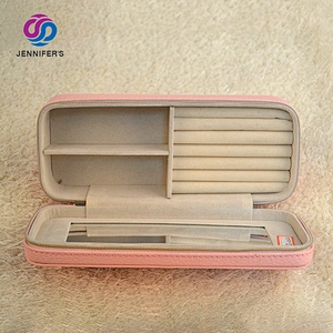 Wholesale Set Leather Custom Logo Printed personalized Clear Girls Jewelry Packaging Box Luxury Gift Box with mirror for sale