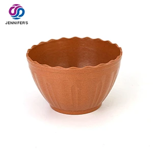 Top Selling cheap Biodegradable bamboo fibre mini flower pots Desktop&Balcony decoration plant pots