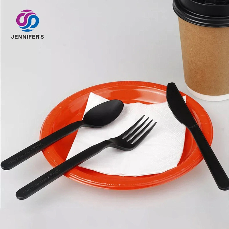 Disposable degradable Cutlery Pack,Plastic Spoon Fork and Knife ,OEM Packaging