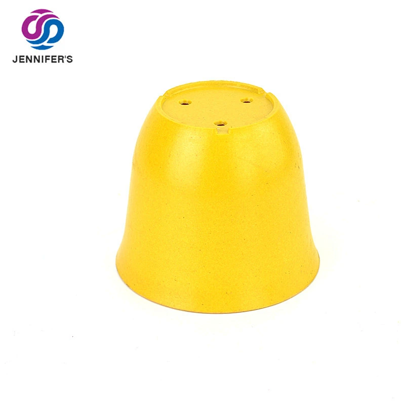 OEM Eco-friendly Biodegradable recycled bamboo fiber flower pots and colorful indoor planter pot