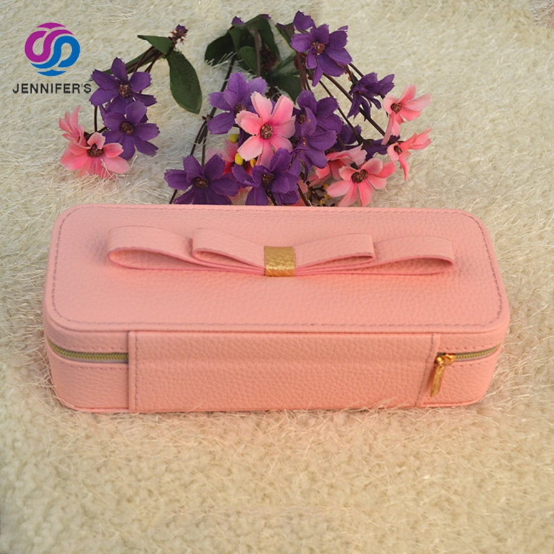 Wholesale Set Leather Custom Logo Printed personalized Clear Girls Jewelry Packaging Box Luxury Gift Box with mirror for sale