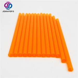Wholesale Colorful Straight Biodegradable Food Grade degradable PLA Paper print Drinking Straw for Cocktail